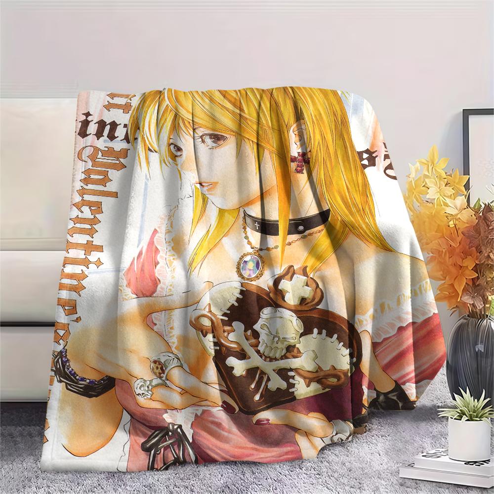1Pc Misa Cute Print Flannel Blanket, High Quality Comfortable for All Seasons, Home Decor, Warmth and Comfort, Perfect for Christmas Gifts 59