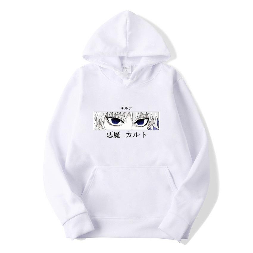 Japanese Animation Killua Hunter Hoodies Men New Long Sleeve Sweatshirts Women Casual Harajuku Streetwear Sudaderas Pullovers