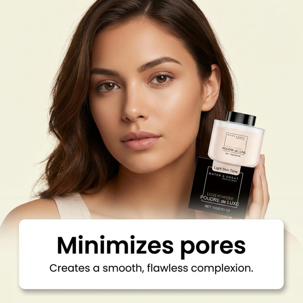 Soft And Smooth Setting Powder, Light And Adherent, Fine And Clear, Color-showing Makeup Setting Powder.
