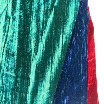 50cm/100cm*140cm Multi Colors Brocade Velvet Fabric Nigerian Designer Fabrics for Dresses DIY Sewing Clothing