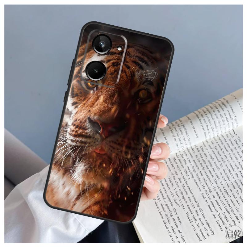 Tiger Face For Realme C71 C55 C75 C67 C63 C51 C61 C53 C35 C65 11 12 13 14 15 Pro Plus GT6 GT7 Pro Case