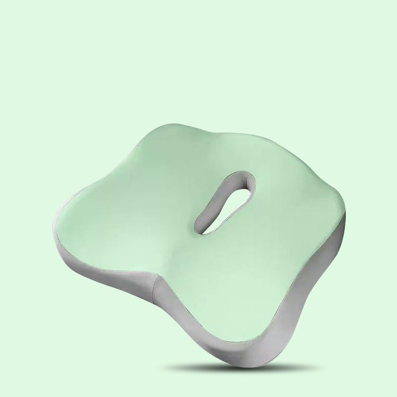 1 ks Ortopedický sedák z paměťové pěny pro kancelář, auto, polštář pro úlevu od bolesti kostrče s prodyšným síťovaným potahem, protiskluzová základna