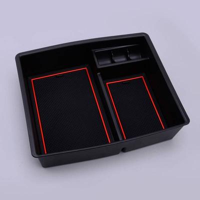 Central Console Armrest Storage Box Container Organizer Tray With Cushion Fit for Toyota Tacoma 2024 Left Hand Drive