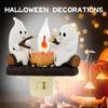 Halloween Ghost Night Light, Resin Crafts LED Ambience Lamp, Creative Ghost Festival Home Decor Atmosphere Light