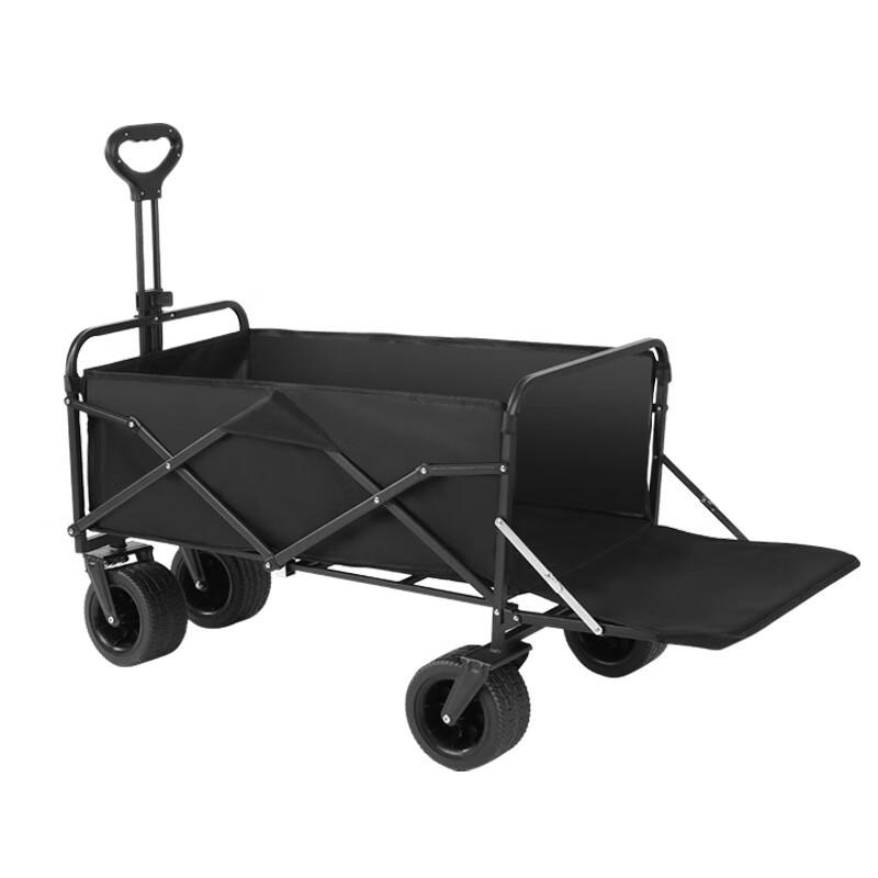 ZISIZ All-Terrain Foldable Camping Wagon with Sunshade