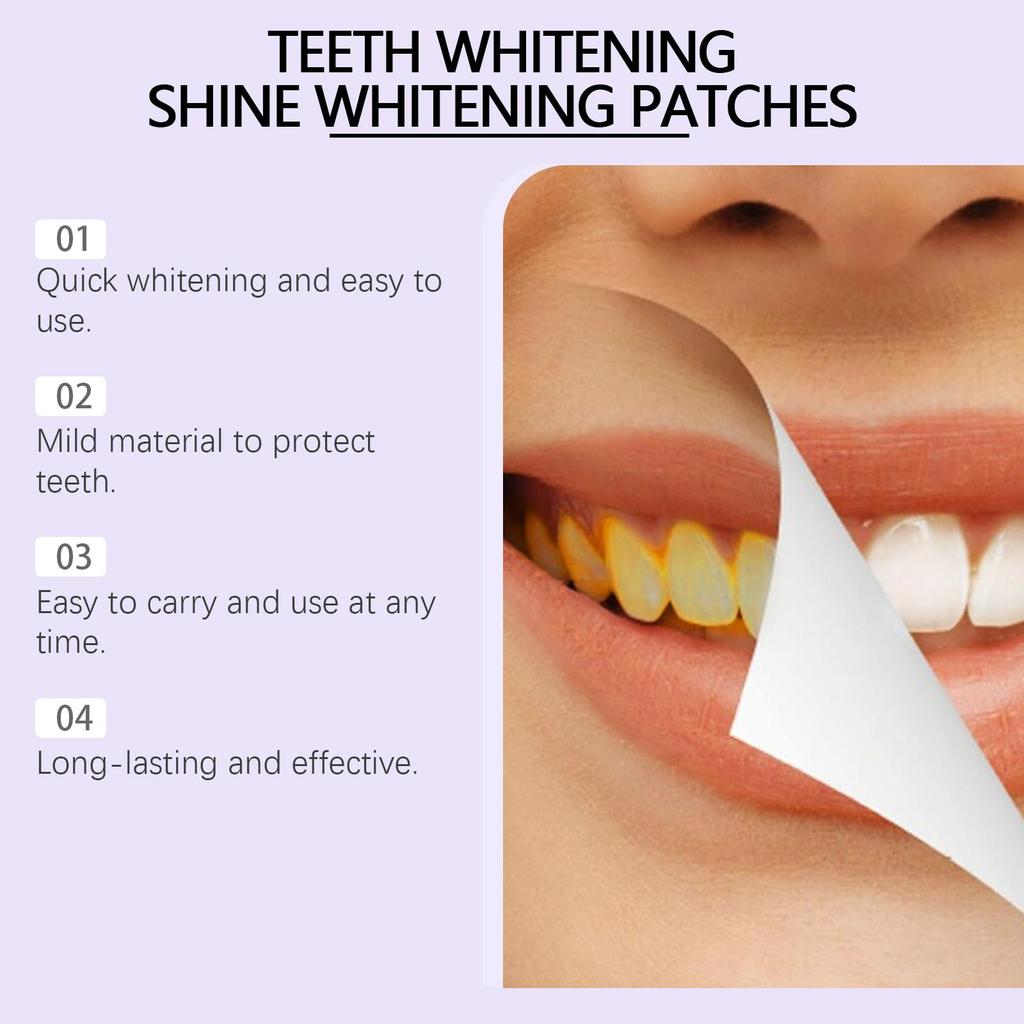 Purple Teeth Whitening Strips Brighten Tooth Remove Plaque Stain Cleaning Oral Hygiene Reduce Sensitivity Bleaching Dental Tools