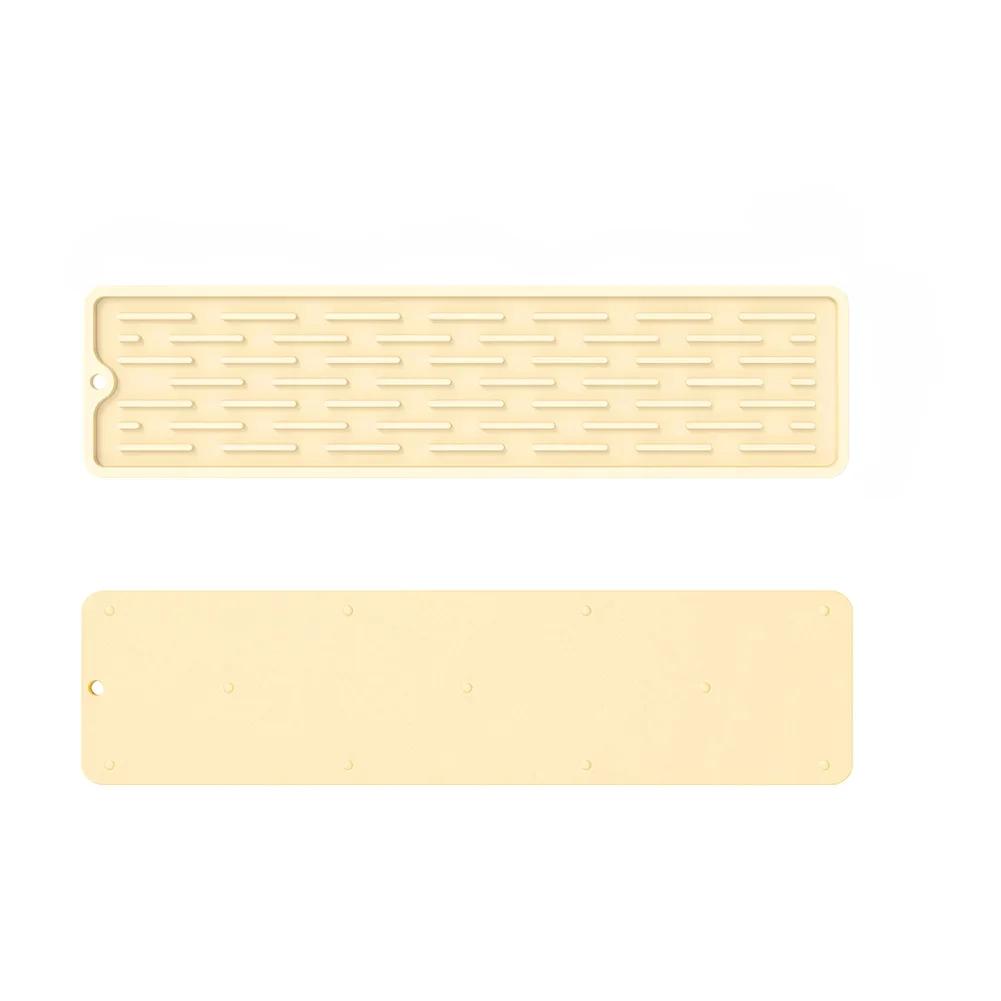 Kitchen Silicone Faucet Mat Drip Protection Pads Faucet Water Catcher Mat Sink Drain Pad Waterproof Non-slip Bathroom Gadget