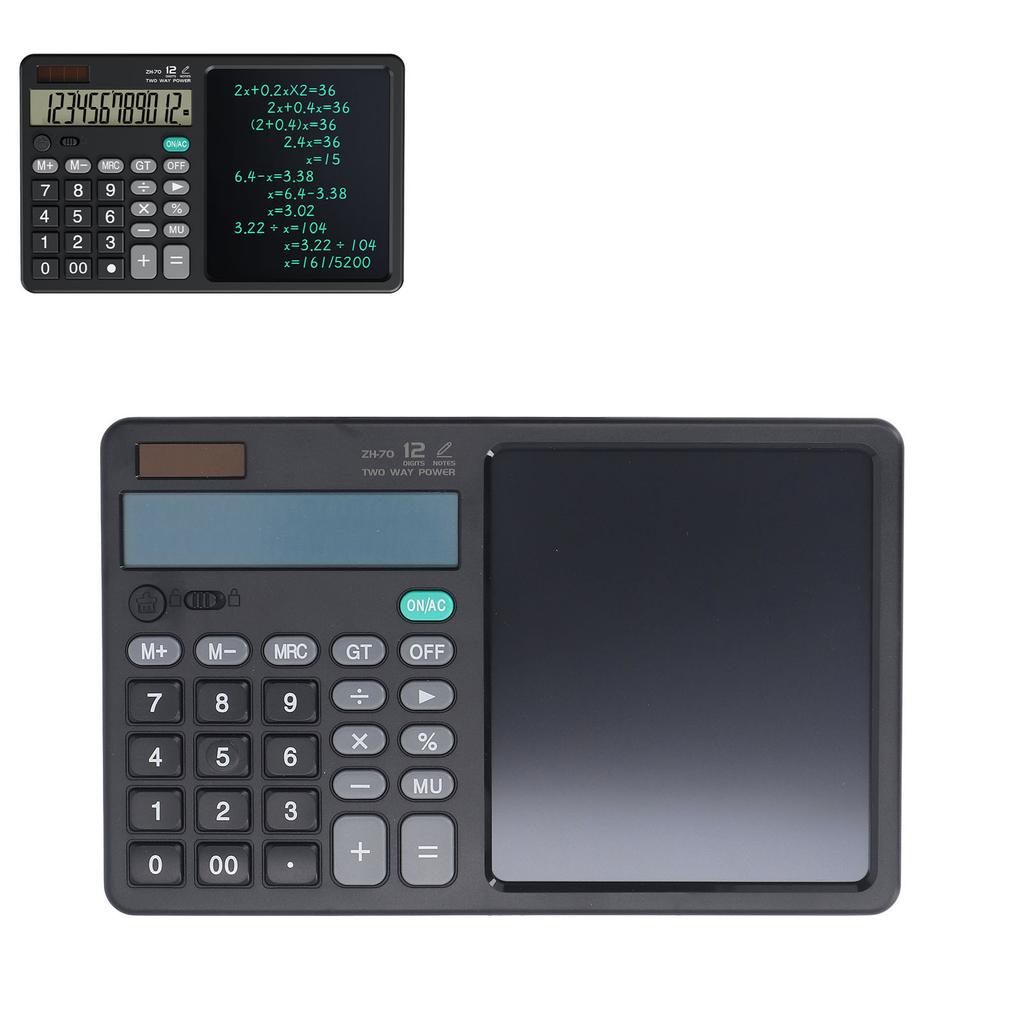 Taschenrechner LCD Tablet Multifunktional Skizzen Notizen Genau Praktisch Tragbar Mathe-Taschenrechner mit Notizblock für Finanzbuchhaltung