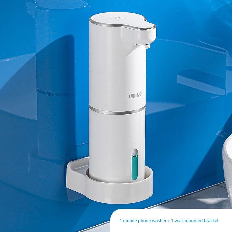 Hand Sanitizer Automatic Sensor Mobile Phone Washing Smart Electric Foam Machine Bubbler Detergent Automatic Hand Washing Machine 1 Classic Model + 1 Wall Bracket