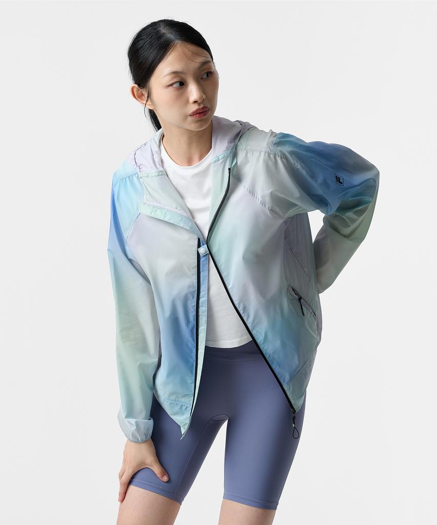Fila Uv Cut Ultralight Hooded Pattern Windbreaker (Fs262Jk02X004452)