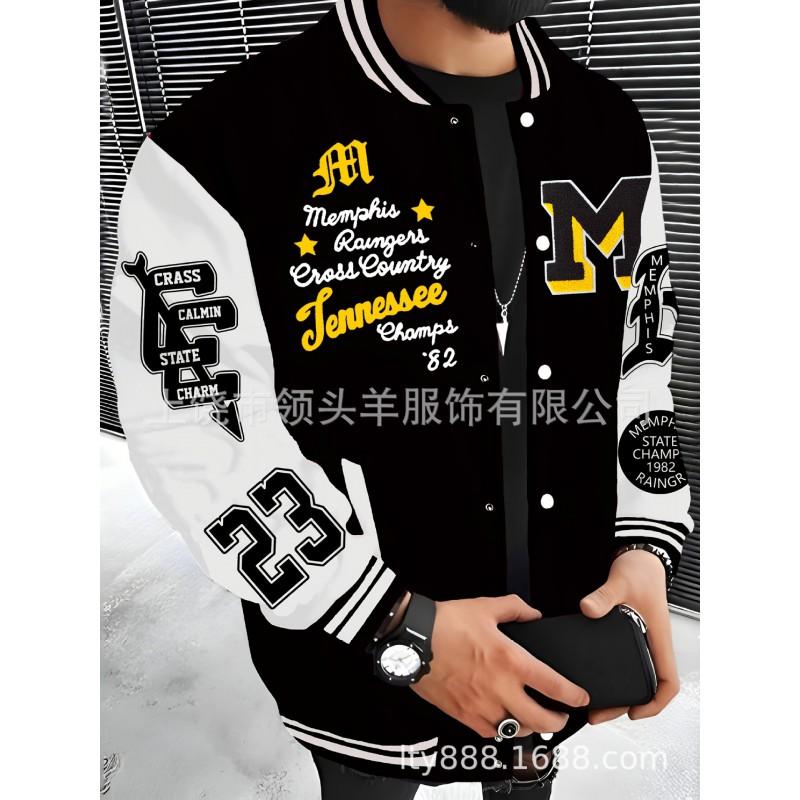Mens Casual Hoodless Jacket Loose Fit Streetwear Style Outerwear Teens Adults