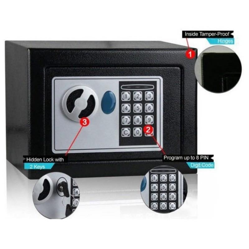 Mini Portable Anti-theft Safe Box Small Digital Deposit Box Home Office Storage Security Secret Cabinet