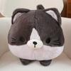 Cuscino Peluche Gatto Cicciotto Carino - Cuscino a Forma di Raviolo Tricolore e Ornamento da Comodino, Regalo di Compleanno Perfetto