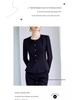Women's Black Slim Fit Retro Workwear Suit: Spring & Autumn Professional OL Set