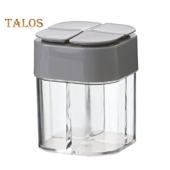 

Диспенсер для приправ Компактный, удобный для переноски Легкий вес Отличный дозатор приправ для соли и перца для общежития серый