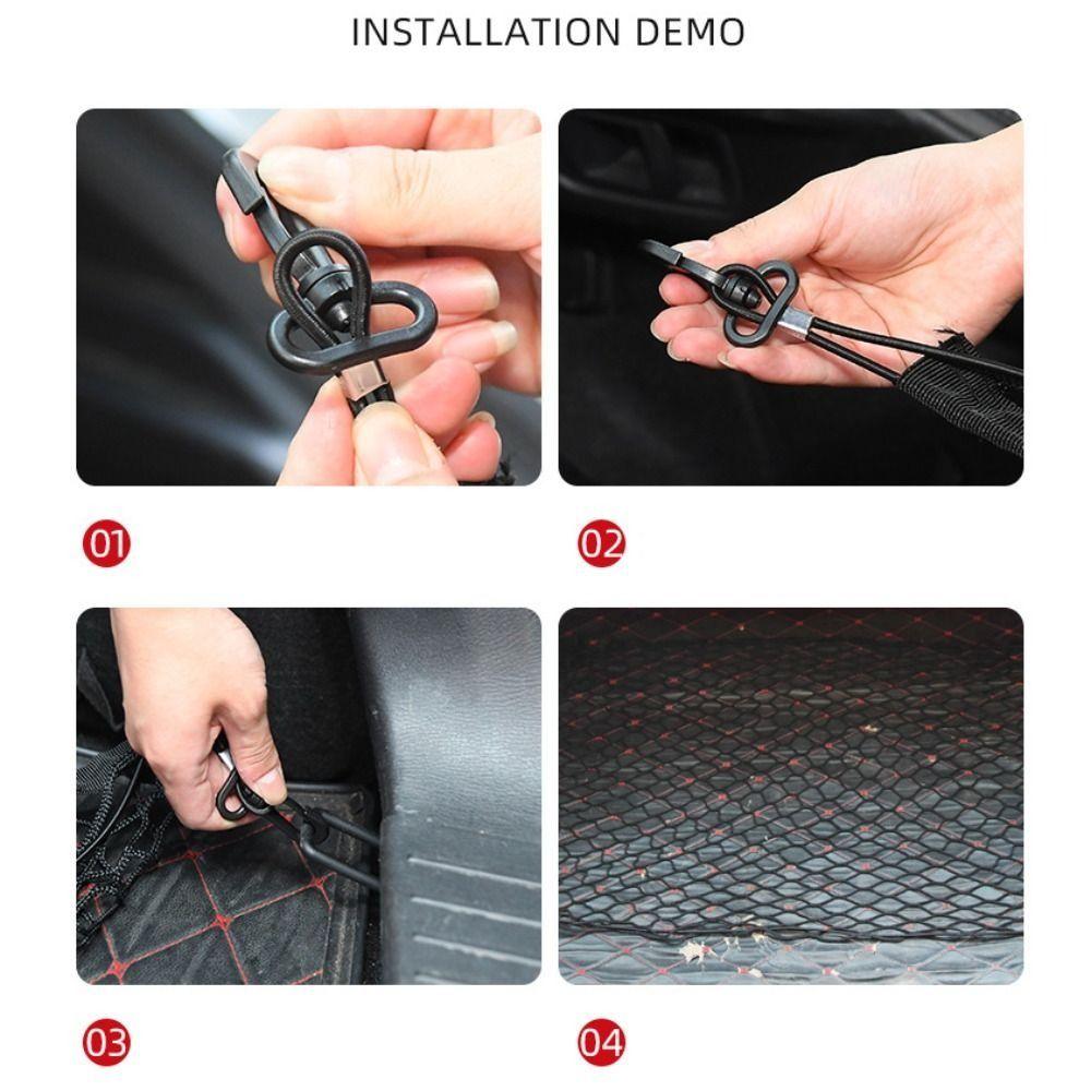 Universal Trunk Storage Net Double Layer Luggage Mesh Net Car Mesh Storage Bag Back Rear Seat