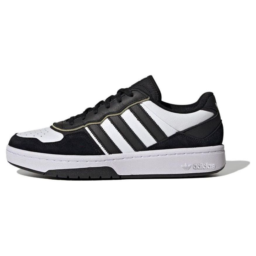 

Adidas Originals Courtic Fabric Synthetic Leather Comfortable Versatile Non-Slip Wear-Resistant Low-Top Skate Shoes Unisex Sneakers Black ID6067 35⅔