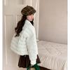 Cappotto Corto Invernale da Donna in Cotone Giacca Calda Leggera Outfit Largo Moda Trendy