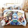 Anime KonoSuba Bedding Set Boys Girls Twin Queen Size Duvet Cover Pillowcase Bed Kids Adult Fashion Home Textileextile