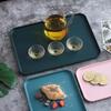 Nordic Plastic Snack Kitchen Supplies Rectangular Serving Tray Tableware Dessert Plates Dinnerware