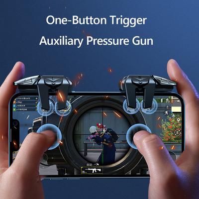 G21 1 Çift 6 Parmak Oyun Kontrolcüsü Gamepad Esnek Hassas Oyun Nişan Alma Ateş Etme Tetikleyicileri Joystick Düğmesi PUBG Mobile için