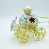Bunny Pumpkin Carriage Crown Ring Holder Mini Size Metal Enamel Jewelry Box  Wedding Proposal Gift