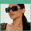Fashion Square Frame Sunglasses With Uv400 Protection For Outdoor Sports And Travel