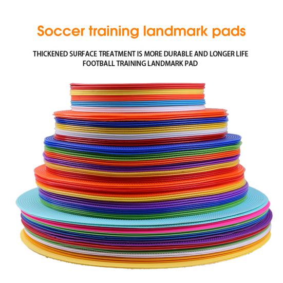 Football Training Mark Plate Non-slip Agility Training Vibrant Color Soccer Training Obstacle Logo Round Disc for Exercise