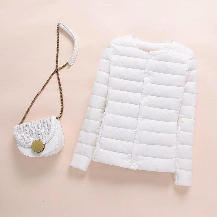 Ultra Light Winter Down Jacket Womens Short Puffer Coat Slim Fit Autumn Duck Down Jacket