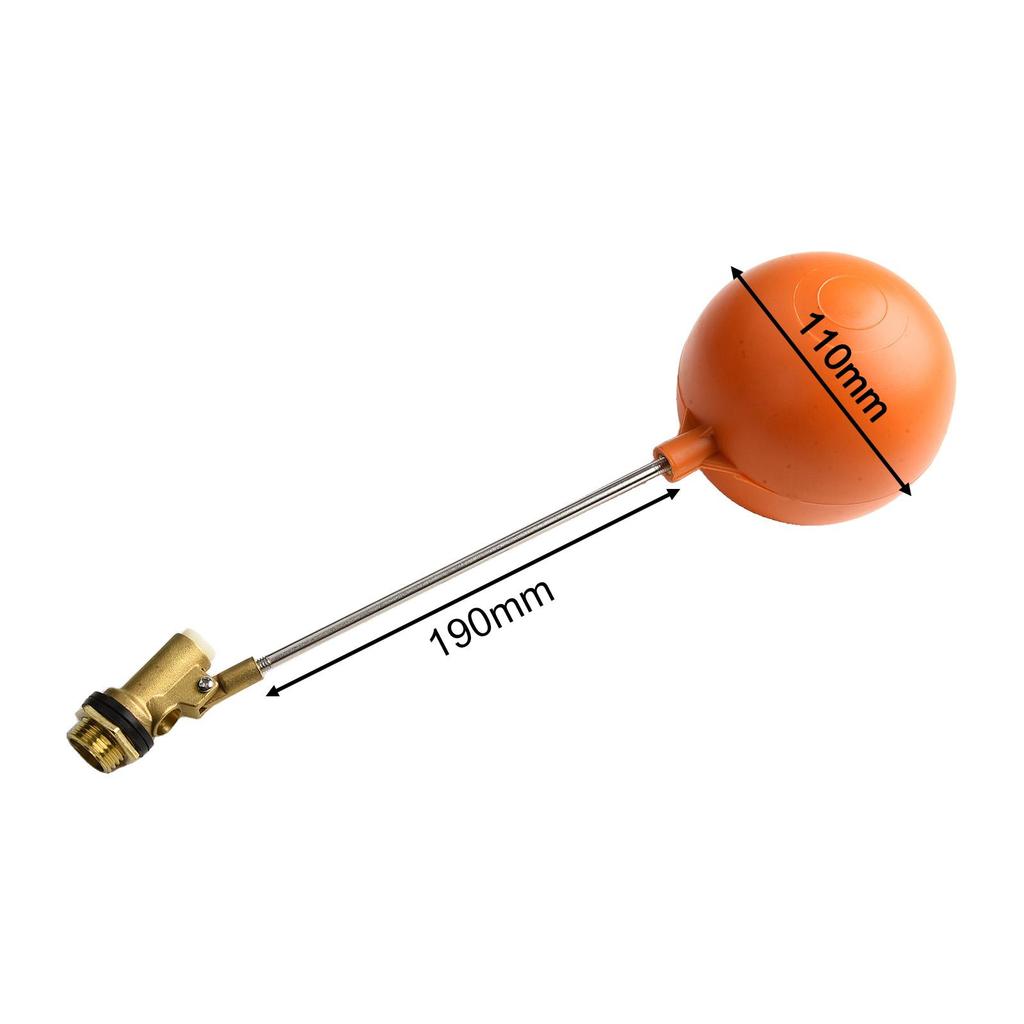 2 Inch Float Valve Switch Tank Level Controller with Float Ball for Water Storage and Pressure Control in Cold Water Tanks