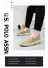 Men's Summer Breathable Slip-On Canvas Shoes - Casual, Fashionable, and Comfortable
