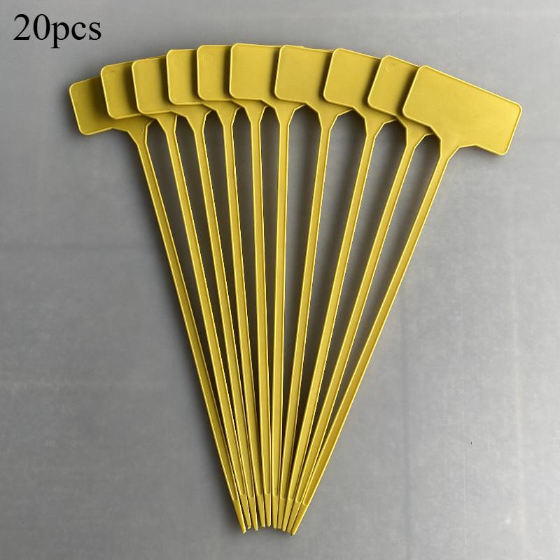 10pcs/20pcs Garden Plant Labels Plastic T-Type Plant Tags Reusable Plant Name Tags Garden Farmland Greenhouse Plant Accessories