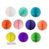 10Pcs Colorful Honeycomb Paper Flower Small Lantern Christmas Holiday Party Party Room Courtyard Flower Ball Decoration Supplies