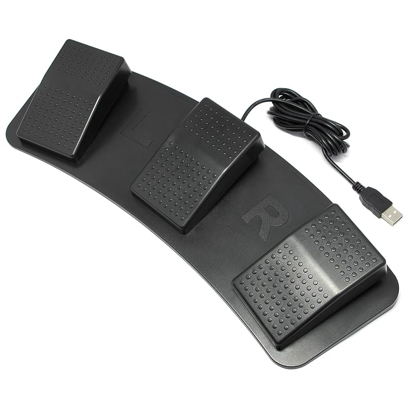 

Root Earl USB triple foot pedal switch Supports mouse operation RI-FP3BK-AN