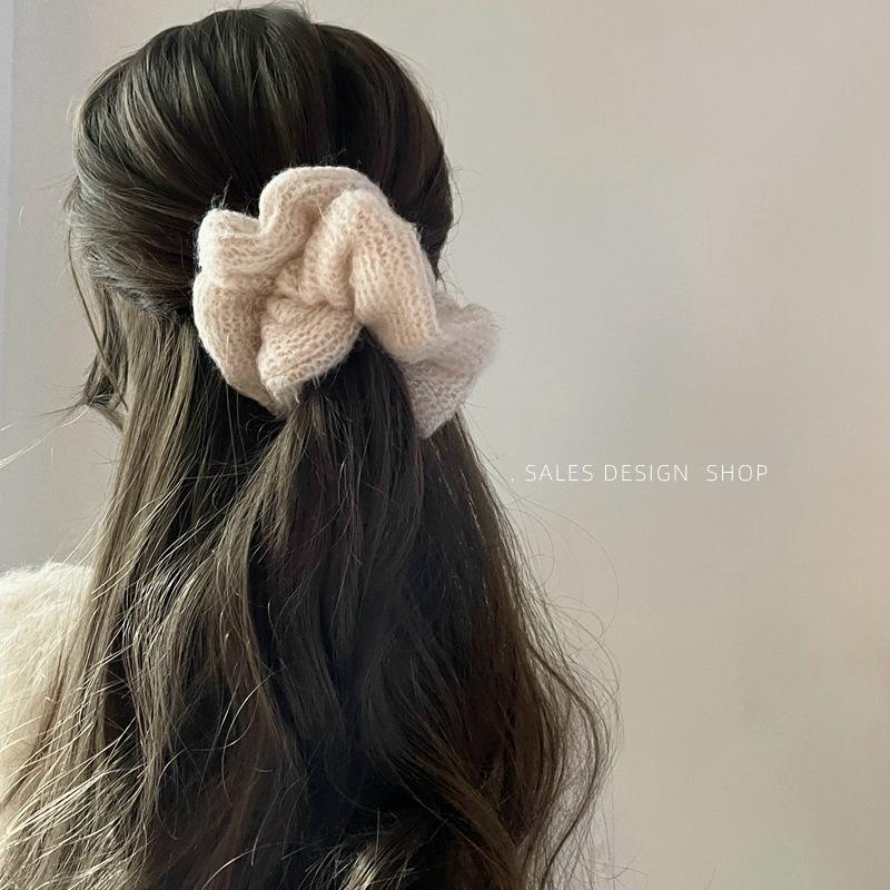 Elastice de păr din tricot lână elastic, stil coreean: Accesoriu de Păr la Modă Toamnă/Iarnă