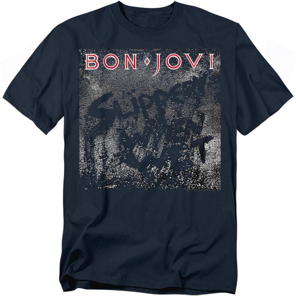 Bon Jovi Unisex Adult Slippery When Wet T-Shirt