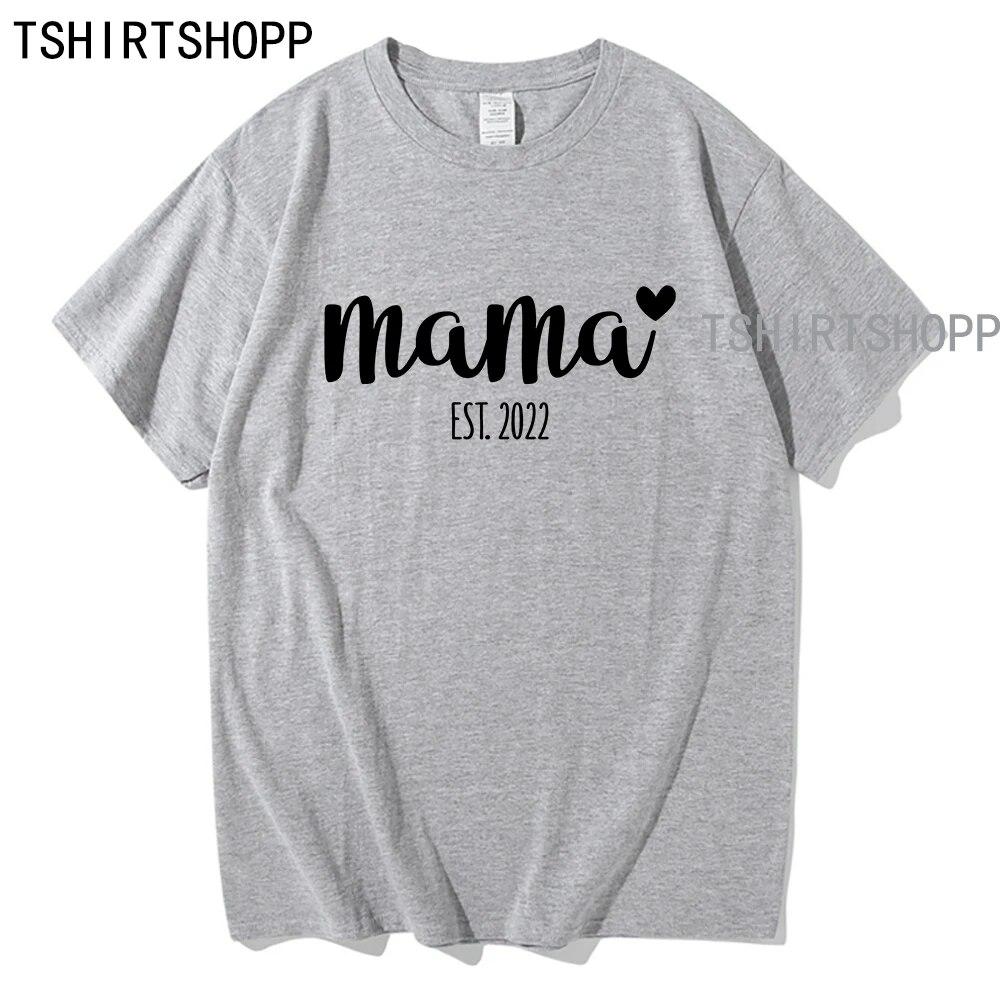 Mother's Day Tshirt Kawaii Clothing High Quality Cotton Tops Women TShirts Summer Short Sleeve T Shirt  Vintage Harajuku Clothes Unisex