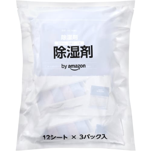 Dehumidifier for Drawers and Wardrobe Cases, 12 Sheets x 3 Packs