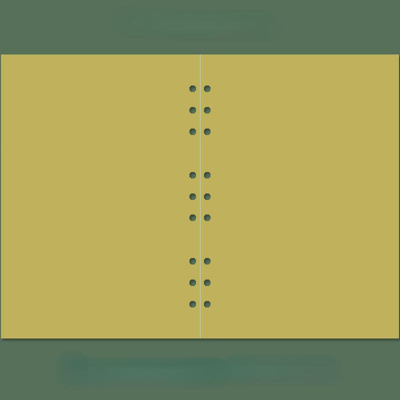 B5 Loose Leaf 9 Holes Notebook Refill Spiral Binder Inner Page Weekly Monthly To Do Line Dot Grid Inside Paper Stationery