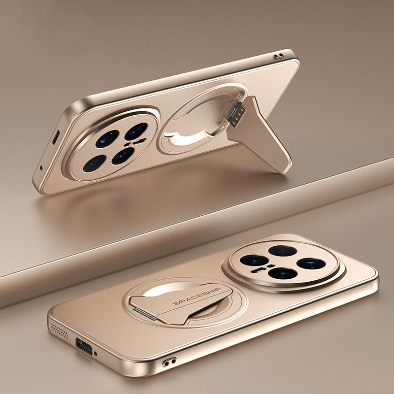 KEYSION Magnetic Phone Case for HONOR Magic 8 Pro Metal Paint Silicone+PC Upright Kickstand Shockproof Cover for Magic8 Pro 5G