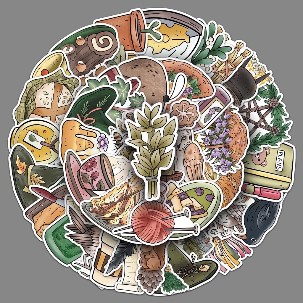 50 Aufkleber im neuen Magic-Graffiti-Stil für neue Stile, frische und kreative Aufkleber für Mobiltelefone und Computer