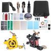 Coil Tattoo Machine Set Foot Pedal Novice Foot Pedal Clip Cord Practice Skin Tattoo Tool Kit