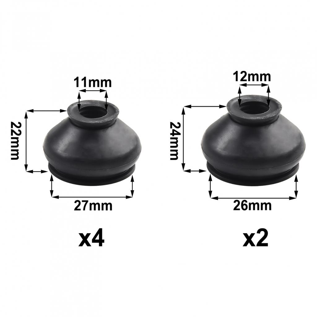 6X Dust Boot Covers Saves Effort Track Rod End Kit