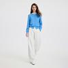 Navigare Women's Solid Color Crew Neck Knit Cardigan