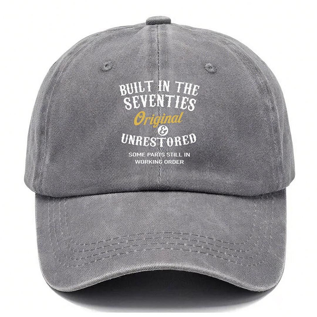 Cool Hat Women's Green 70S Baseball Cap - Washed & Distressed Dad Hat - Trendy Unisex Duckbill Cap 56-60Cm