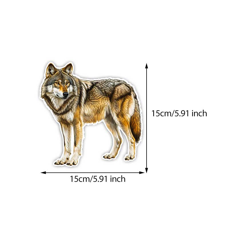 Wolf Car Sticker Vinyl Decal Waterproof Rear Window Motorcycle Camper Bumper Truck Laptop Decoration TM329