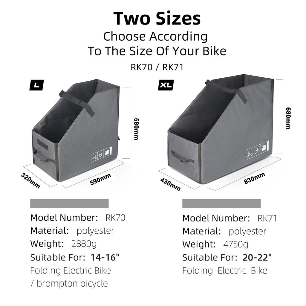 Folding Bike Storage Box with DustCover   Storage Bag Outdoor Foldable sy Carry Storage Bag for Folding Bike