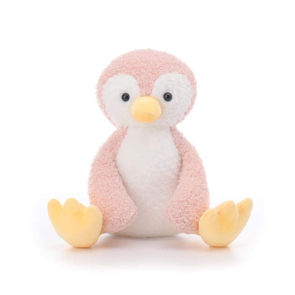 Apricot Lamb Pink Velvet Penguin Plush Toy for Kids, Soft and Cute, Fluffy Pink Velvet Penguin for Girls and Boys, 22cm