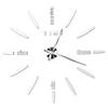 2D/3D Large Roman Numeral Acrylic Mirror Wall Clock Sticker Fashion DIY Quartz Clocks Watch Home Decoration Living Room Stickers