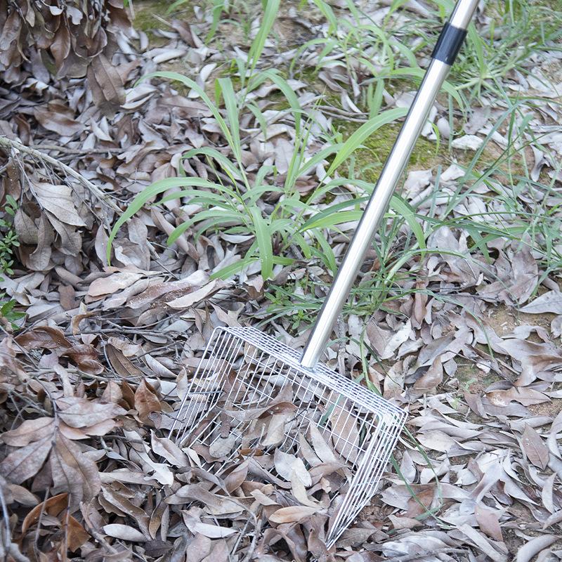 Multi-Purpose Stainless Steel Animal Manure Scoop,169cm Adjustable Pooper Shovel with Ergonomic Grip